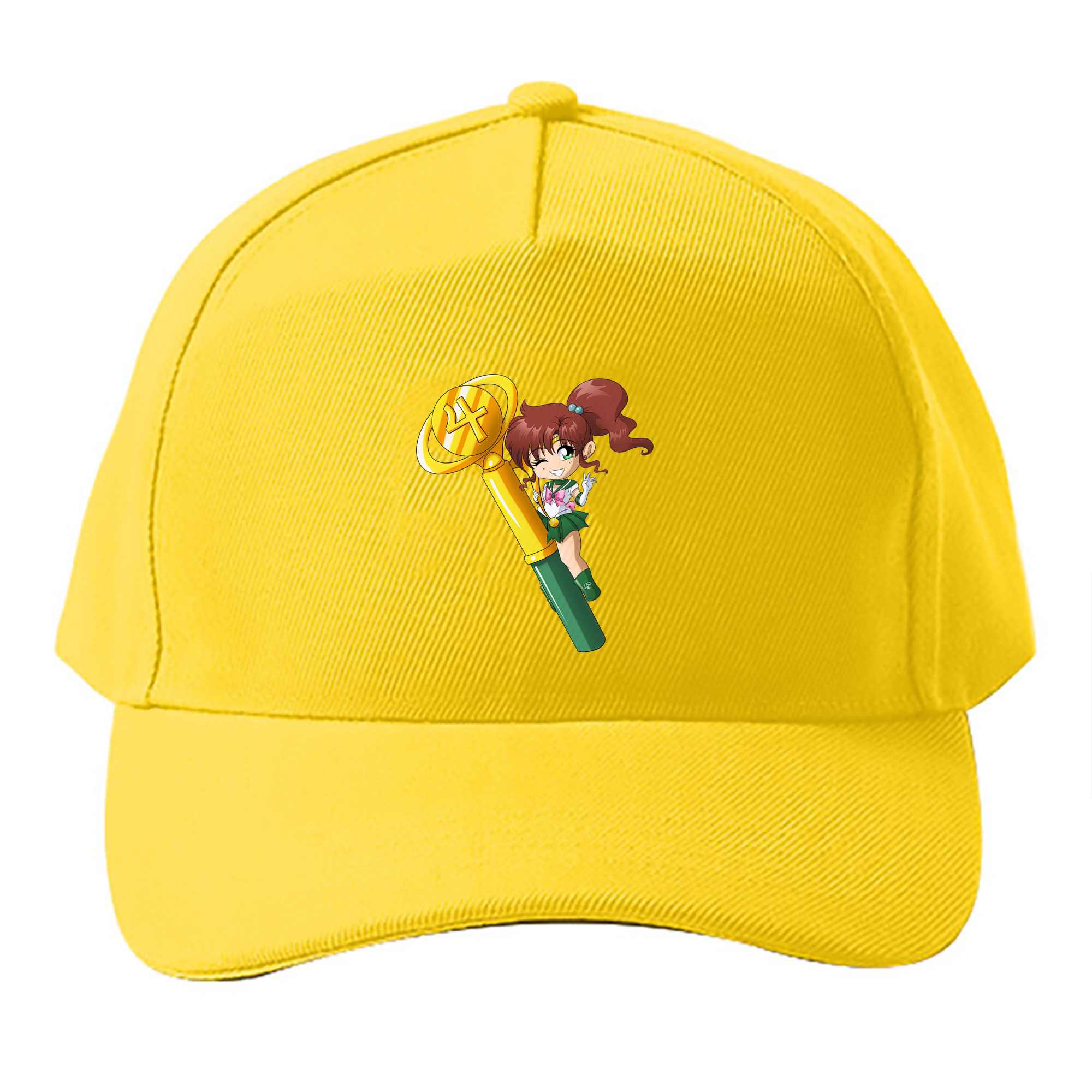 （画像用） 美少女戦士セーラームーン 木野 まこと きの まこと Sailor Moon Kino Makoto （セーラージュピター；Sailor Jupiter） ベースボールキャップ 綿100％ 男女兼用 帽子 スポーツ